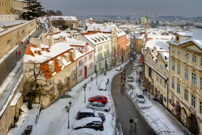 Výhled z hotelu Golden Star Praha