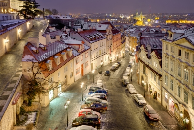 Výhled z hotelu Golden Star Praha